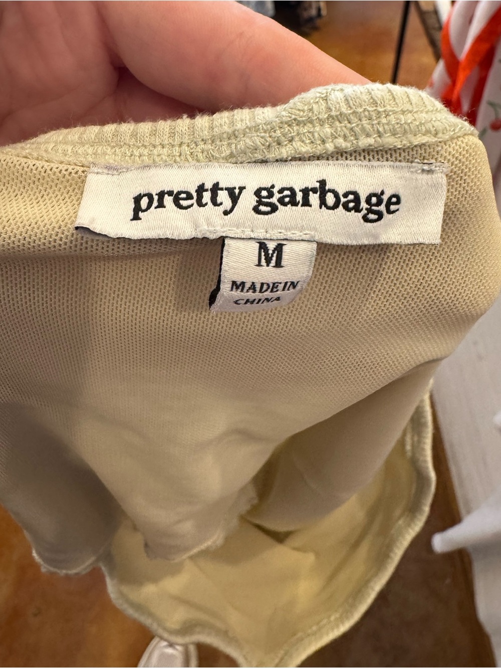 Pretty Garbage Ribbed Bandeau Top - Picture 3 of 3